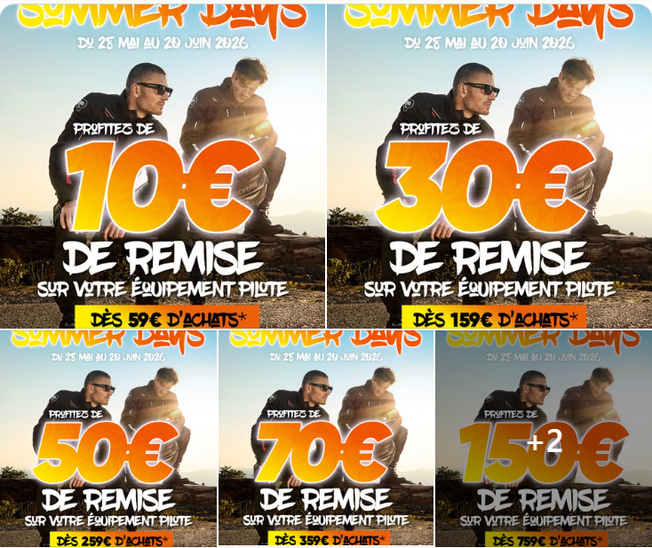 Les Summer Days débarquent dans le réseau Moto Axxe